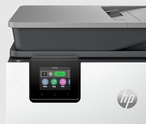 HP OfficeJet Pro 9120e, Imprimante Multifonction à Jet d'Encre A4 Couleur, Recto Verso Automatique, 22 ppm, Wi-Fi,6 mois de forfait Instant Ink gratuit, Grise