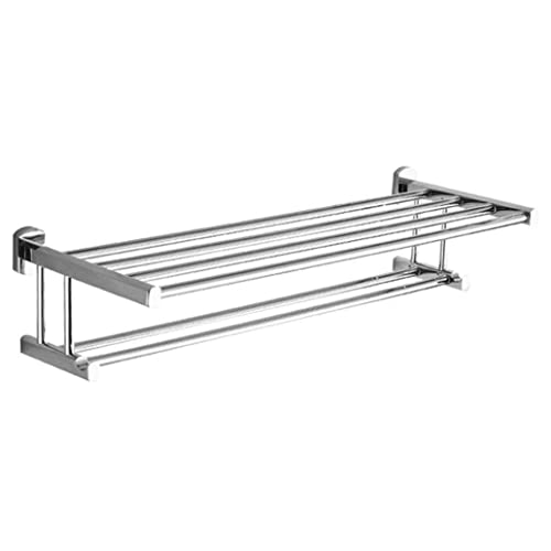 Barre serviette double en cuivre massif pour salle de bain élégante