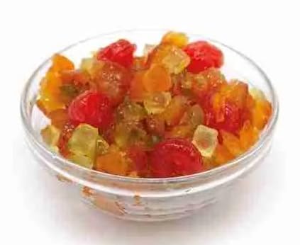 600g Arancia & Cedro Canditi a Cubetti 10x10mm. Frutta Italiana Naturale. No Coloranti, No Additivi, No Solfiti, No Conservanti. In vaschetta. Per il Panettone Senza Uvetta.