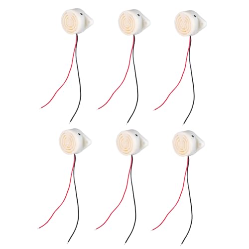 Healifty 18pcs Active Piezoelectric Alarm Electronic Sound Indicator for Car Modification Reminder Projects Low Power Consumption High Voice Pressure Easy Connection