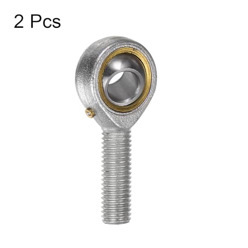 QUARKZMAN 2 Stück 12mm Gelenkkopf Gelenklager mit M12x1.75 Außengewinde Rechtsgewinde Rod End Bearing für Sphärische Gleitstangenenden