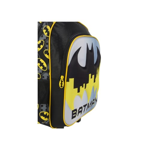 Mochila com Rodinhas, Luxcel, Batman, Amarelo