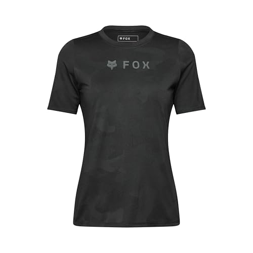 Fox Racing Damen Ranger TruDri Kurzarm-Mountainbike-Trikot, Schwarz Camo, Größe XL