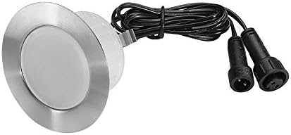 Warm White Led Decking Lights Waterproof IP67 1.5W Ø61MM - Led Plinth Light for Terrace/Patio/Path/Wall/Garden/Decoration, 6 Packs