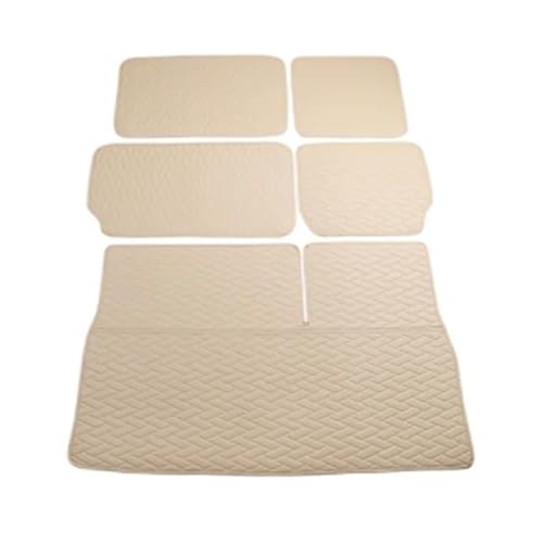Doublure coffre voiture sur mesure pour Nissan Patrol Y62 finition cuir beige
