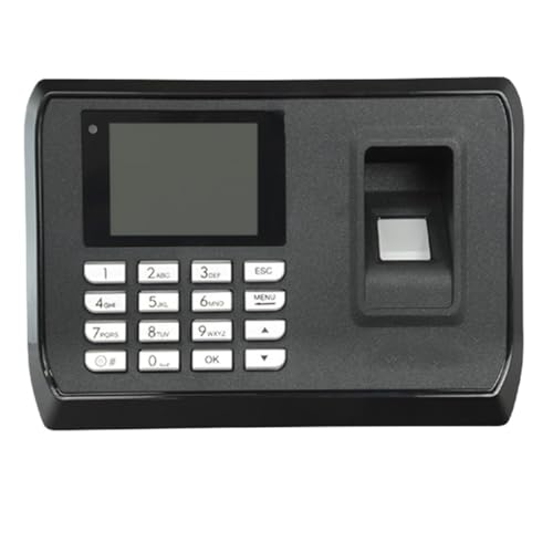 UIYTJRT Fingerprint Time Clock, Time Clock,Attendance Clock Employee Recording Device Electronic Machine Biometric Finger Print Time Attendance,