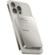 MOMAX Magnetic Power Bank 10000mAh, 20W Fast Charging, Wireless Portable Charger for iPhone 16/15...