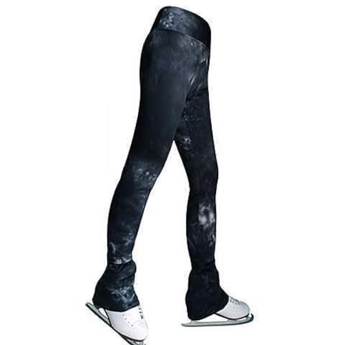 Calça legging para treinamento de patinação artística para meninas, elástica, ginástica, ioga, patin