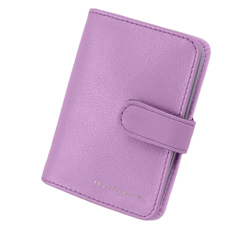 Carteira Feminina de Couro Bovino Legítimo p/CNH, Cartões e Cédulas Dobradas Mariart 90F (Violeta)