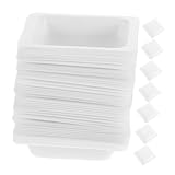 Hemobllo 100 piezas Platillos de Pesaje de Plástico Resistente para Laboratorio Unidades Recipientes Precisos para Sólidos y Líquidos Fáciles de Limpiar y Duraderos Uso Múltiple Pesaje