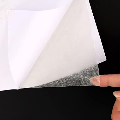 AIEX 10PCS 11.4 x 8.3inch A4 Size Double-sided Adhesive Sheets, White Tape Sheets Strong Tape Adhesive Paper for Cards Crafts Making