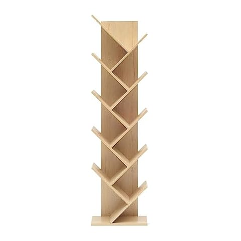 Rebecca Mobili 10-Shelf Wood Bookcase Cover