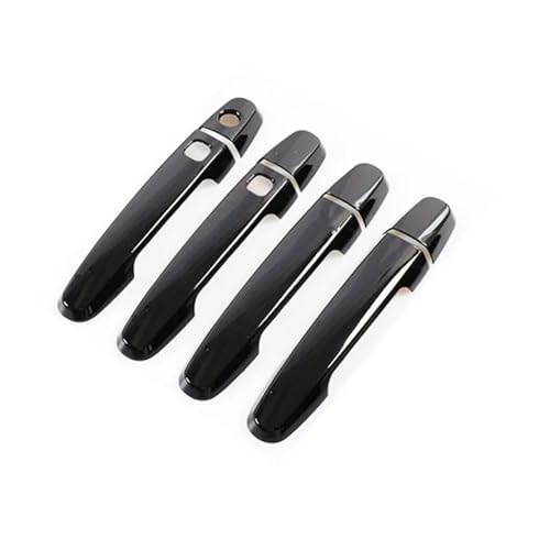 Poignée porte voiture Citroën C1 MK2 2015-2019 et sourcils phares noir 2 boutons