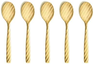 Perrocaliente DRESS (Stripe Gold) -Tea Spoon Set of 5