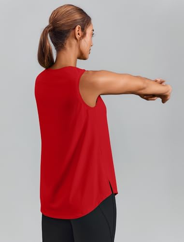 Image of PINSPARK Workout Tank Tops for Women UPF 50+ Side Slits Athletic Gym Shirt