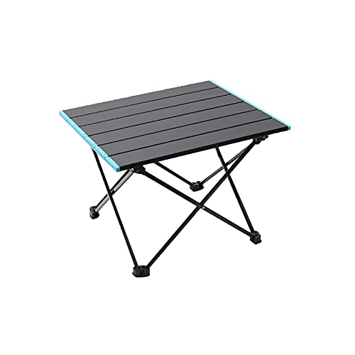 Table de camping pliante légère avec support blanc robuste et plateau de transport