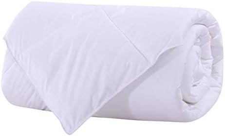 Royal Bedding Abripedic Bamboo Fiber Filled Blanket, Down Alternative Duvet Insert, 100% Cotton Shell, Breathable, Hypoallergenic, Full/Queen Size, White