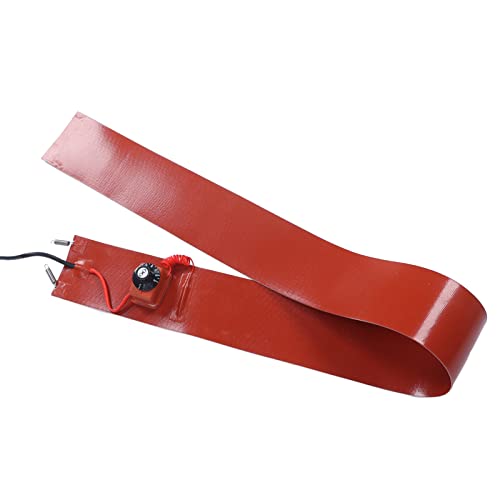 Heizband, Heizfolie, Fussbodenheizung Elektrisch,Fußbodenheizung Elektrisch, Silikon-Gummi-Heizdecke,200 L,1000 W,30-150 ℃,125 Mm X 1740 Mm, Fasswärmer-Heizband-Pad (EU-Stecker 220 V)