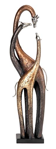 Deco 79 Polystone Giraffe Sculpture, 5" X 3" X 22", Brass #TOP1