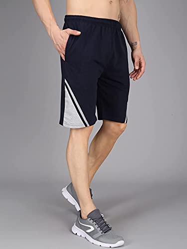 Image of Cotton Solid Men Shorts for Gyming /Running /Exercise /Cycling Casual Slim Fit(Pack of 3)