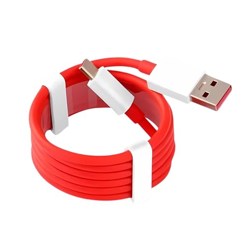 Image of 100W USB-A to Type-C Fast Charging Cable | PD Support, 480Mbps Data Sync | Compatible with OnPlus, Smsung, Mii, Realm, Opo & All USB-C Devices | Durable & Tangle-Resistant (1.2M, Red)