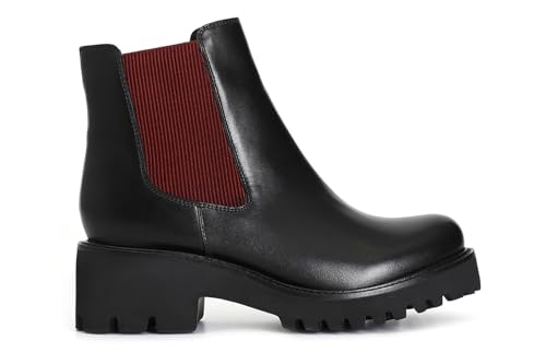 Bottines en cuir pour femmes de qualité supérieure CAFèNOIR