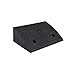 Produktbild Draussen Gelb/Schwarz Kunststoff Rampen Mat, Familie Garage Uphill Mat rutschfeste Verschleißfeste Dreieck Kissen Straßenrand Curb Ramps 17CM Bordsteinkanten (Color : Black, Size : 50 * 33 * 17CM)