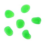 Generic 100Pcs Brille dans Les Rochers Lumineux Décor de Jardin de Jardin Cailloux de Jardin Lumineux Les Rochers Noirs