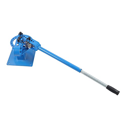 Manual Bench Top Compact Bender Pipe Bending Machine ?Premium Pipe Tube Bender Inch Manual Tube Bender W/ 7 Dies Tubing Metal for Bending Pipes Made of Mild Stee