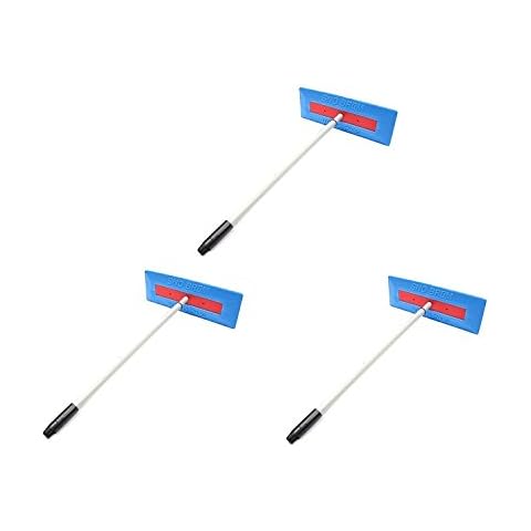 SnoBrum Original Snow Removal Tool with 27" to 46" Compact Telescoping Handle- Remove snow from vehicles, awnings, pool/hot tub covers and more without Scratching (3 Pack) Cover