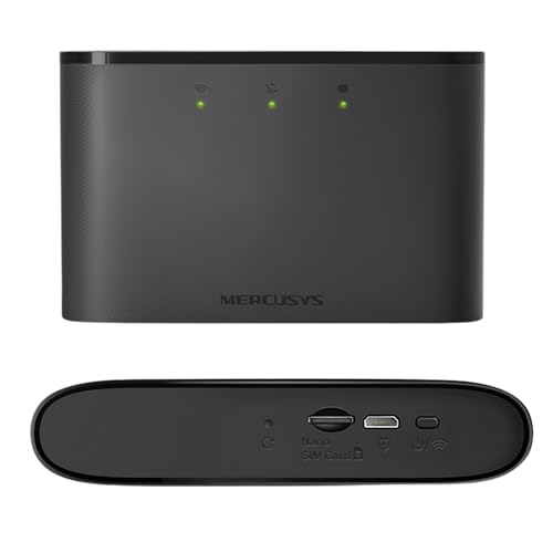 MERCUSYS MT110 Mifi Portable WiFi 4G Router - 4G LTE 150 Mbps, 2200mAh Battery for 10 Hours, Plug & Play Mobile WiFi Router - 2