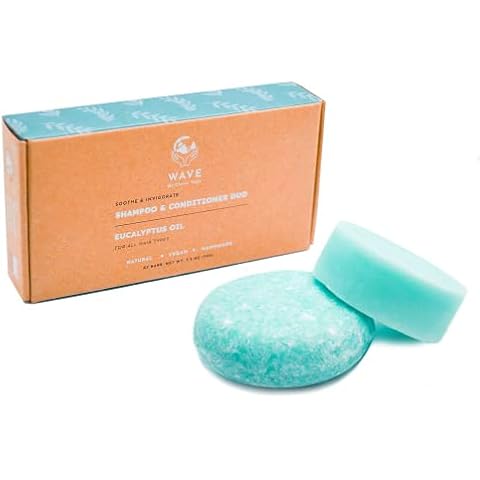Clever Yoga Invigorating Eucalyptus Oil Shampoo and Conditioner Bar Set - 100% Vegan, Plastic Free, Sustainable, Handmade in USA, Silicone Paraben and SLS Free, Great for Travel - 2.2 Ounces Cover