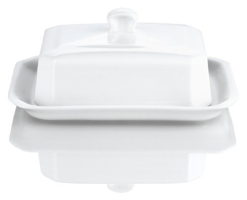 Pillivuyt Large Butter Tray with Cover, European Style by Pillivuyt
