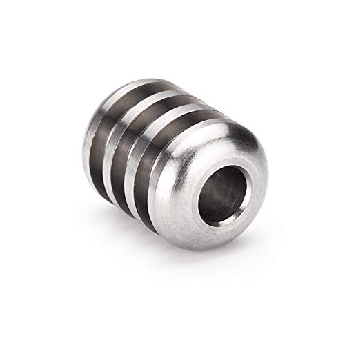 TI-EDC Titanium Paracord Lanyard Bead Compatible for 550 Paracord Bracelet Lanyard Keychain DIY Barrel EDC Accessories Making Supplies