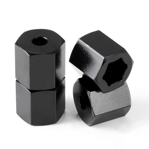 MOHERO 4�� 7mm����12mm �z�C�[���Z�p�n�u�A�_�v�^�[ 6mm/12mm �����z�C�[���X�y�[�T�[ 1/16 Losi Mini-T 2.0 Mini-B Mini JRX2 JRXT RC�J�[ �g���b�N �A�b�v�O���[�h�p�[�c (12mm)