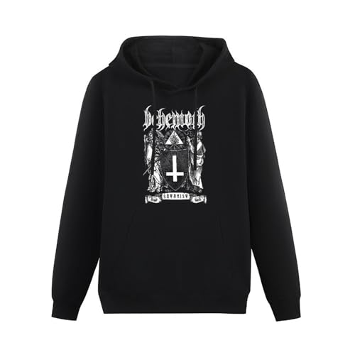 DearIrean Behemoth The Satanist Hoody Unisex Ptinted Hoodies Long Sleeve Men's Hooded with Pocket Black XXXL