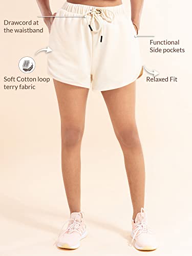 Image of NYKD Solid Cotton Shorts for Women with Pocket | Casual, Sports, Night Wear - NYK039