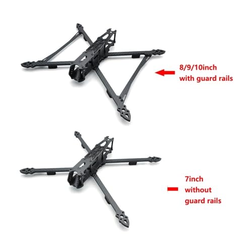 Cadre de drone 8 pouces Mark4 V2 en carbone idéal pour exploration de paysages