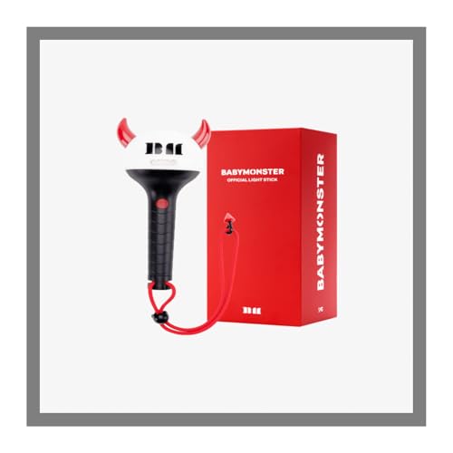 BABYMONSTER Official Fanlight with Tracking Red 1x1x2 inches Baby Shower Lightstick Album