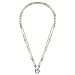 Produktbild Leonardo Jewels Marina Halskette, 2-reihige Kette aus Edelstahl mit Clip&Mix Verschluss, Achat - Muschel- Gold- Perlen, silber, 45 cm, Collier, 022634