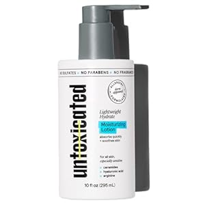 Moisturizing Lotion – Daily Face Moisturizer & Body Lotion for Sensitive Skin – Ceramides & Hyaluronic Acid – No Common Irritants – Non-Comedogenic – Oil-Free – Fragrance Free – 10 Ounce