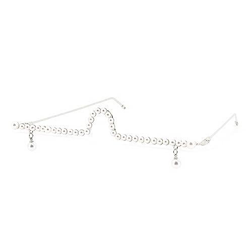 Naimo Pearl Half Frame No Lens with Pendant