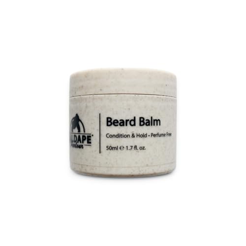 BALDAPE PARLOUR - Bálsamo para barba, acondiciona y mantiene para una barba más suave y domesticada con un acabado brillante, sin perfume para pieles sensibles