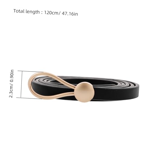 BESPORTBLE Women PU Thin Waist Belt with Knotted Design Soft Durable Fashion Belt for Dresses Suits Overcoats Slimming Comfortable Accessory for Any Occasion2