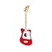 Loog Mini Acoustic kids Guitar for Beginners 3-strings Ages 3+ Learning app and lessons included Red