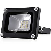 Blivrig 10W Faretto LED da esterno con Sensore di Movimento Bianco Caldo 3000K, 1000LM Faro LED Esterno Bianca Calda, Fari LED IP66 Impermeabile, per Casa, Cortile, Giardino, Garage