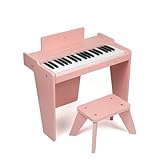 ZIPPY Kids Piano Keyboard, 37 Keys Digital Piano for Kids, Music Educational Instrument Toy, Wood Piano for 3+ Girls and Boys (Pink Basic)
