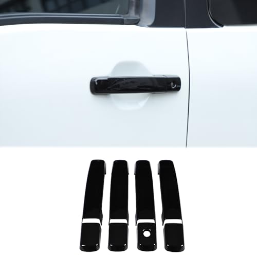 Car Exterior Door Handle Cover Compatible with Nissan Frontier 2022-2025,ABS Outside Door Handle Trim Strips Cover Protector Trim Accessories 8PCS (Glossy Black)