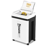 Trituradora de Papel con Alimentación Automática, para Oficina/Casa/Industrial/Hogar (150 Hojas)