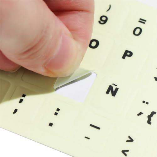 Sticker universal teclado coreano luminoso para laptop miniatura 6